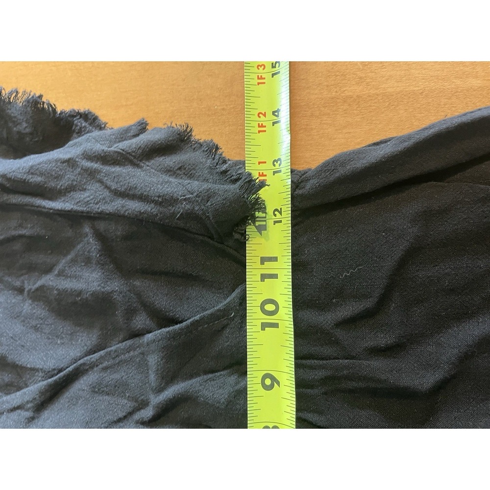 Umgee USA Black Frayed Edge Romper Distressed Women's Sz S Small Shorts Cotton - Picture 7 of 9